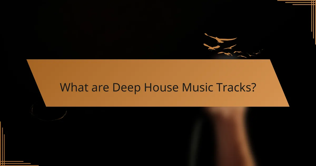 What are Deep House Music Tracks?