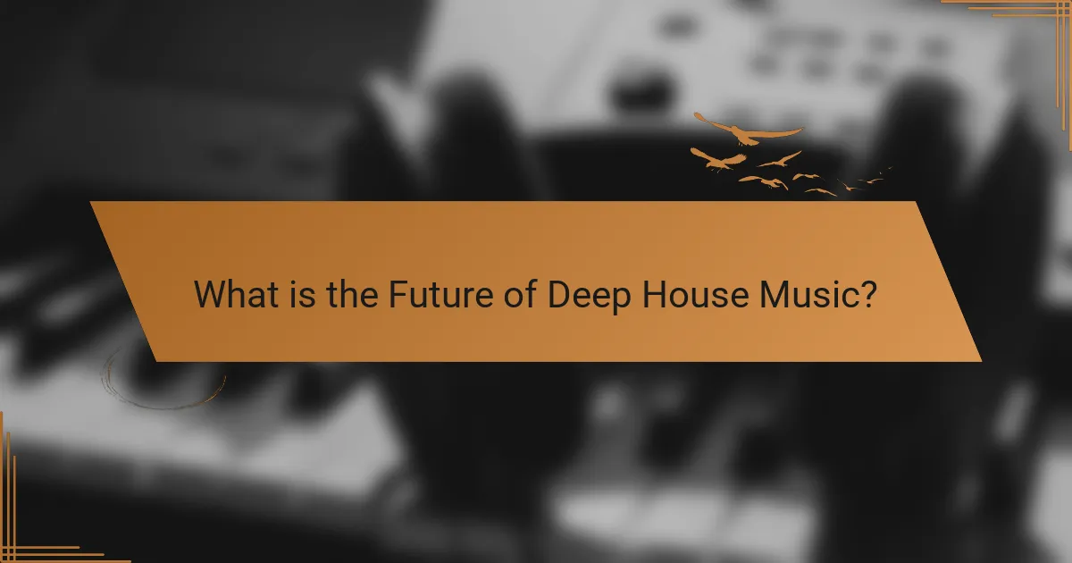 What is the Future of Deep House Music?